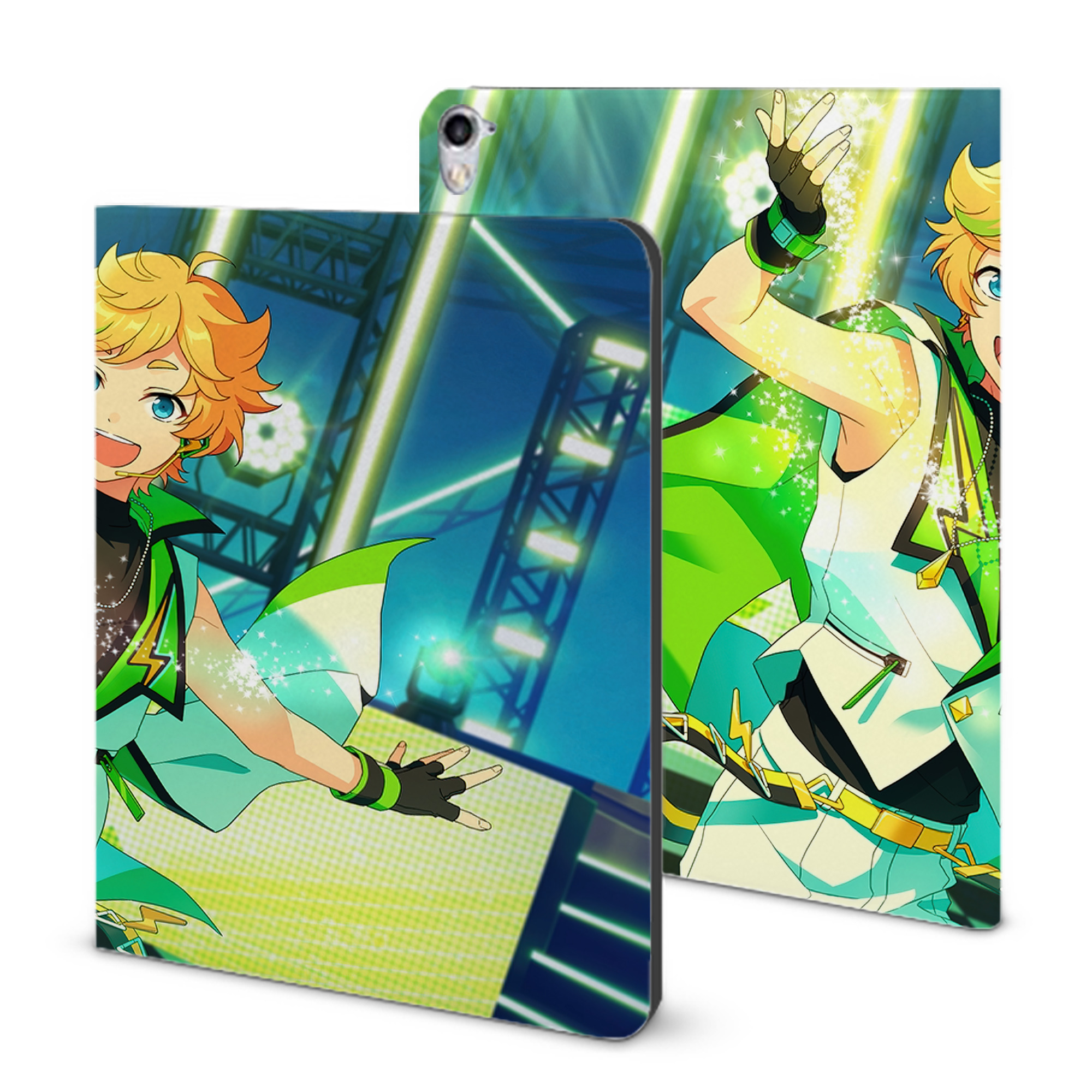 （画像用） あんさんぶるスターズ! Ensemble Stars IPad ケース ブック型 PUレザー TPU 耐衝撃 軽量 薄型 ペン収納なし 全面保護 IPad 各モデル対応